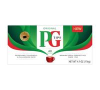 PG Tips Original, Thé Noir, Sachets de Thé Individuels, Goût Corsé et Rafraîchissant, Vitalité, 40 Sachets individuels