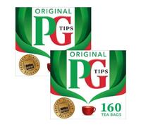 PG Tips| Pyramid Tea Bag| 160-Count Boxes (Pack of 2)