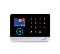 PG103 Système d'alarme WiFi 4G Tuya avec capteur de Mouvement immunitaire for Animaux de Compagnie IP Camera sans Fil Smart Home Sécurité Support Vocal Contrôle Vocal(Cold-A)