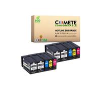 PG1500 Pack de 10 Cartouches d'encre compatibles avec CANON PG-1500 PG1500 XL 4 Noir + 2 Cyan + 2 Magenta + 2 Jaune