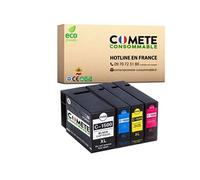 COMETE, Marque française - 1500XL - 4 Cartouches d'encre Compatibles avec Canon PGI-1500 XL PGI1500XL 1500 XL - pour Canon Maxify MB 2050 2100 2150 2155 2300 2350 2700 (1 Noir et 3 Couleur)