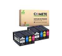 PG1500 Pack de 8 Cartouches d'encre compatibles avec CANON PG-1500 PG1500 XL 2 Noir + 2 Cyan + 2 Magenta + 2 Jaune