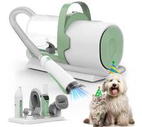 PG50 Plus Aspirateur de toilettage pour chien, tondeuse à ongles, gobelet à poussière de 2,5 L, 7 outils de toilettage 11 000 Pa pour chien pour toilettage des poils, aspirateur de toilettage pour