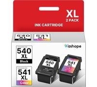 Pg540Xl Cl541Xl Lot De Cartouches D'Encre 540Xl 541Xl Pg540 Cl541 Compatibles Avec Canon Pixma Ts5150 Ts5151 Mg3550 Mg3600 Mg3650 Mg3650S Mg4200 Mx475 Mx530 (Noir Et Couleur, 2 Paq[ENC943400]