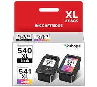 PG540XL CL541XL Lot de cartouches d'encre 540XL 541XL PG540 CL541 compatibles avec Canon Pixma TS5150 TS5151 MG3550 MG3600 MG3650 MG3650s MG4200 MX475 MX530 (Noir et couleur, 2 paquet)