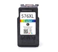PG575/CL576 Cartouches D’Encre Compatibles Avec Canon PIXMA TS3550i TS3551i TR4750i TR4751i, Noir Tricolore, 18ml, Puce, 600/450 Pages(1PCS 576XL(Color))