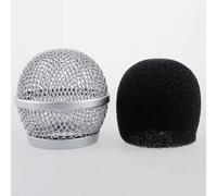 pg58 Replacement Head Steel Mesh Mic Grille Heads,Replacement Ball with Inner Foam,Fit for PG58 Grilles Inner Diameter 31mm