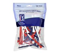 PGA Tees de golf 100 pièces Rouge/Blanc/Bleu