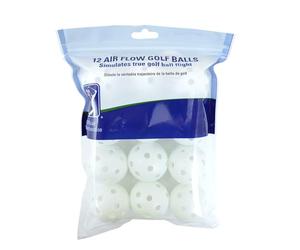 PGA TOUR Balles de Golf Creuses Airflow (Lot de 12) - Blanc