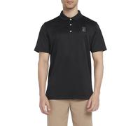 PGA Tour Golf, Airflux Solid Mesh Polo, Respirant, Manches Courtes, Stretch Naturel, Coupe Droite, Caviar, XXL Homme