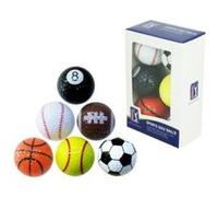 Pga tour lot de 6 balles de golf fantaisie G