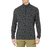 PGA Tour Luxe WR Touch Camo Print 1/4 Zip Base Layer Chemise de Golf, Iron Caviar HTR, L Homme