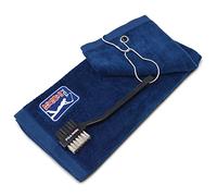 Pga tour pack de brosse et serviette de golf - bleu et noir