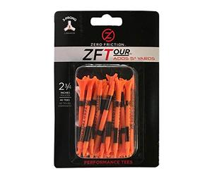 PGA Tour Zero Friction Lot de 40 Tees Orange Taille - 2 3/4 inches