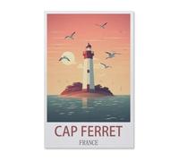 PGCKSK 5d Diamant Broderie，Cap Ferret France，Diamant Croix Peinture Kits Diy（40 x 50 cm/15.74 x 19.68 pouces）-AA88
