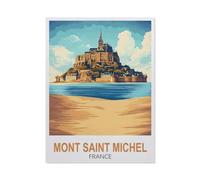 PGCKSK 5d Diamant Broderie,Mont-Saint-Michel France,Diamant Croix Peinture Kits Diy(30 x 40 cm/11.81 x 15.74 pouces)-FC63