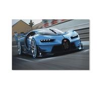PGCKSK 5D Diamant Peinture Par Numéro Kit，Voiture De Sport Bleue en Cours D'Exécution，Décoration De La Maison Artisanat Cadeaux Saint Valentin Cadeau Saint Valentin（50x60cm）-B65