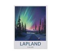 PGCKSK 5D DIY Diamant Peinture，Laponie, Finlande，Diamant Point De Croix Mosa?que Image Halloween Diamant Broderie（30 x 40 cm/11.81 x 15.74 pouces）-DZ85