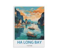 PGCKSK 5D Diy Diamond Painting,Baie d'Ha Long Vietnam,Cross Stitch Full Diamond Embroidery Mosaic Pattern Beaded Embroidery(30x40cm)-V94