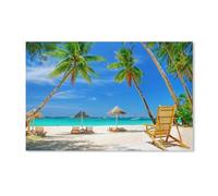 PGCKSK 5D Kit De Peinture De Diamant，Paysage De Station Touristique De Plage De Mer Tropicale，Diamond Painting,Cross Stitch DIY Diamond Kits De Peinture Arts Home Décoration Murale（40x50cm）-C90