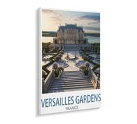 PGCKSK Diamond-Painting Rond,Jardins de Versailles France,Broderie Diamant,Tableau Strass Diamant, Artisanat Cristal en Mosaïque Cadeaux Faits à la Main(50x60cm-N46