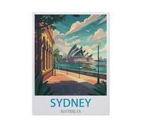 PGCKSK DIY 5D Diamant Peinture Broderie Kit Diamant Peinture，Sydney Australie，Mosa?que Artisanat Cadeaux Faits à La Main（40 x 50 cm/15.74 x 19.68 pouces）-FB21