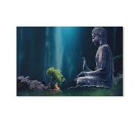 PGCKSK Diy 5D Diamant Peinture Kit，statue de Bouddha et moine，Diamant Peinture Crystal Broderie Point De Croix Art Artisanat Pour La Décoration Intérieure（40x50cm）-B7