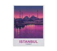 PGCKSK Diy 5D Diamond Painting Kits，Istanbul Turquie，Diamond Painting Kits pour Tableau Decoration Murale Salon Broderie Diamant kit Complet（30 x 40 cm/11.81 x 15.74 pouces）-FB11