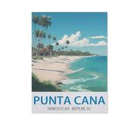 PGCKSK Diy 5D Diamond Painting Kits，Punta Cana, République dominicaine，Diamond Painting Kits pour Tableau Decoration Murale Salon Broderie Diamant kit Complet（30 x 40 cm/11.81 x 15.74 pouces）-CO20