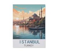 PGCKSK Istanbul Turquie，Peinture diamant adulte 5D Point De Croix Broderie Diamond Painting Kits Salon Chambre Décoration（50 x 60 cm/19.68 x 23.62 pouces）-FK67