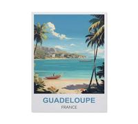 PGCKSK Kits de peinture diamant 5D，Guadeloupe, France，Full Drill Arts du diamant Peinture par numéros Kits pour la décoration murale de la maison（40 x 50 cm/15.74 x 19.68 pouces）-EM89