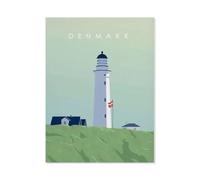 PGCKSK Panneau en métal en étain,Danemark Danois,Tin Sign Vintage Decor Cave Café Bar Chambre Maison Décoration murale nostalgique en étain(15x30cm 6x12 inch-AQ98