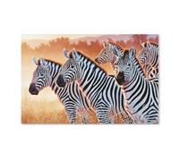 PGCKSK Plein rond perceuse 3D broderie Arts point de croix 5D bricolage diamant，zebra，affiche à la main 2024 décor cadeau（50x60cm）-A47