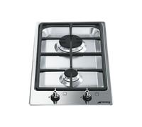 Smeg Plaque de cuisson à gaz PGF32G Inox 2 feux