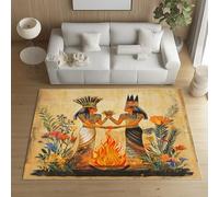 Pggong Tapis Motif L'Egypte Ancienne Flamme Fleur Enfant