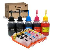 PGI-570 CLI-571 Kit de recharge d'encre et d'encre rechargeable compatible avec PIXMA TS5050 TS5051 TS5052 TS5053 TS5055 TS6050 TS6051 TS6052 MG5750 MG5752 MG5753 MG6850 MG6851 MG6852 imprimante