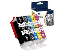 PGI 580 CLI 581 XXL Cartouche d'encre Compatible pour Canon 580 581 Multipack pour Canon Pixma TS6150 TS6151 TS6250 TR8550 TR7550 TS8150 TS8151 TS9150 TS9155 (PGBK Noir Cyan Magenta Jaune, 5-Pack)