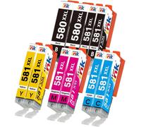 Pgi-580 Cli-581 Xxl Cartouches D'Encre Compatible Pour Cartouche Canon 581, 580 Xxl Pour Canon Ts6350 Ts6150 Ts6351 Ts6151 Ts9550 Ts705 Ts8150 Tr8550 Ts9150 Ts8151 Tr7550, 10 Pack