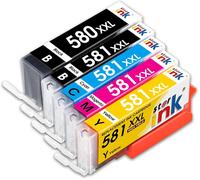 PGI-580 CLI-581 XXL Remplacement pour Canon PGI-580 CLI-581 XXL Cartouches d'encre Multipack,Compatible pour Pixma TR7550 TS6150 TS6151 TS6250 TS6350 TS6351 TS705 TS8150 TS8151 TS8350