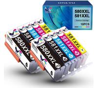 PGI-580XXL CLI-581XXL Cartouches d'encre compatibles pour Canon 581 XXL pour Canon TS8350 pour PIXMA TS8350 TS8250 TS6150 TS6250 TS6251 TS6350 TS8150 TS705 TR8550 TS9150 TS8151 TR7550 (10 Pack)