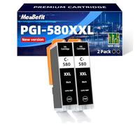 PGI 580XXL PGBK Cartouches d'encre compatibles avec Canon 580 581 PGI-580 CLI-581 pour Canon Pixma TR8550 TS705 TS6350 TS6350a TS705a TS6351 TS6250 TS6150 TS9550 TS950 Référence produit : 6151. TS6251