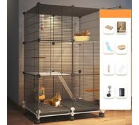 Pgkog Cage Furet, Cage pour Chinchilla, Cage Oiseaux, Grillage Métallique, Crypté pour Empêcher La Fuite, Adapté Aux Écureuils, Chinchillas, Furets