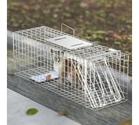Pgkog Cage Trappe Chat, Piege A Chat Cage Piège À Chat Pliable, Facile À Transporter, avec Poignée Design Sensible pour Chats, Lapins, Écureuils, Piège À Chat