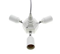 PGLVLZFGFN 3+ 1E26 / E27 Prise de Prise de la Lampe Extender Rotatif Rotatif Ignifuge Pbt Porte-Lampe Suspendue Universelle LED Splitter de bulbe de Base Convertisseur de Douille de Lampe
