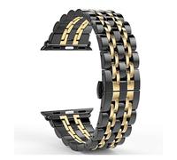 PGLVLZFGFN Bande en acier inoxydable V compatible for la série de montre Apple 5 44mm Strap de bande compatible for IWatch 6 4 3 2 40mm 42mm 38mm Bracelet Bracelet Boucle de papillon de papillon Brace