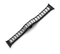 PGLVLZFGFN Bande métallique compatible for montre Apple SE / 6/5/4/3 7 41mm Bracelet 45mm Compatible for Iwatch Série 44mm 40 Sangle d'acier inoxydable 38mm 42mm Bracelet de montre(Black silver,38mm