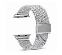 PGLVLZFGFN Bande Milanaise En Métal 42mm 44mm Compatible Avec Une Montre Apple 6 / SE / 5/4 / 3/2 / 1 38mm 40mm 40mm Sangle De Montre En Acier Inoxydable Compatible Avec IWatch SE / 7 41mm 45mm Bracel