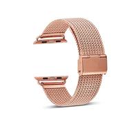 PGLVLZFGFN Bande Milanaise En Métal 42mm 44mm Compatible Avec Une Montre Apple 6 / SE / 5/4 / 3/2 / 1 38mm 40mm 40mm Sangle De Montre En Acier Inoxydable Compatible Avec IWatch SE / 7 41mm 45mm Bracel