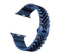 PGLVLZFGFN Cinq Baht Metal Strap compatible for Apple Watch 44mm 42mm Courroie de rechange de 38mm 38mm 38mm Compatible for IWatch 7 6 5 4 3 2 Soi Bande Bracelet de montre(Blu,38mm-40mm-41mm)
