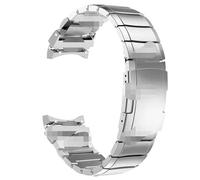 PGLVLZFGFN Pas De Sangle En Acier Inoxydable Compatible for Samsung Galaxy Watch 4 44mm 40 Métal Watchband Galaxy Watch4 Classic 42mm Bracelet 46mm 46mm Bracelet de montre(Silver,4 44mm)